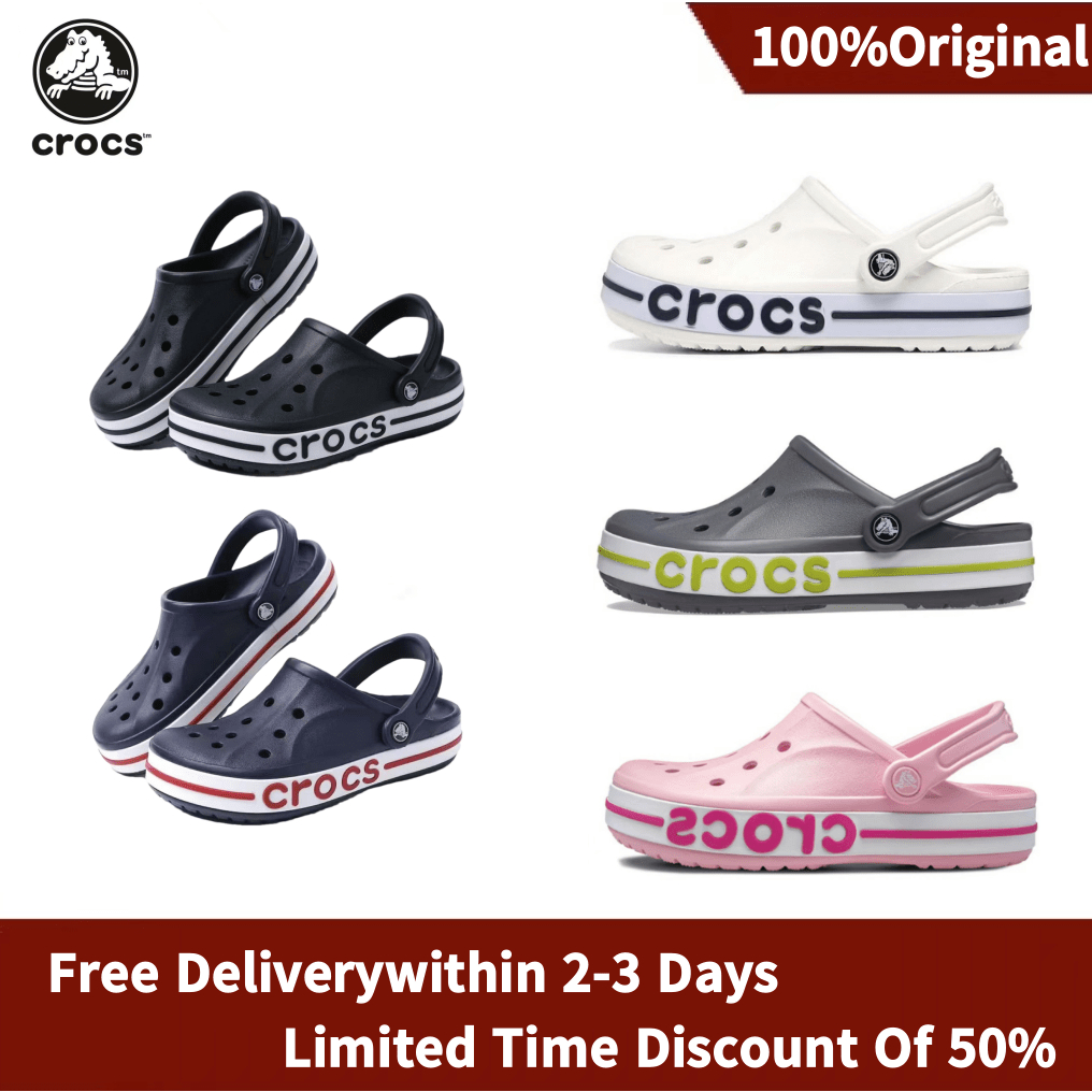 【พร้อมส่ง ของแท้ 100%】Crocs Bayaband clog 🔥สุดฮิต รองเท้าแตะ แบบสวมใส่ น้ำหนักเบา ใส่สบาย