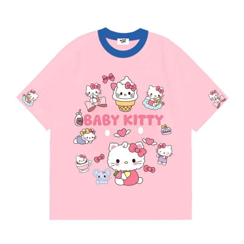 เสื้อยืดOversize(QottonLand)แก๊งคิตตี้