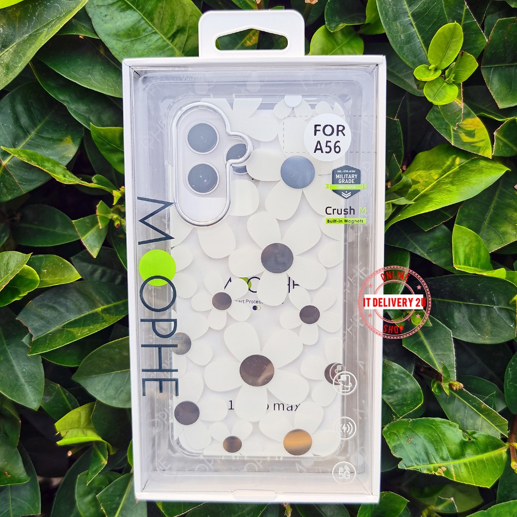 Moophe เคสสำหรับ Samsung A56 5G / A36 5G เคสลายดอกไม้ 3 มิติ เคสใสลายดอก