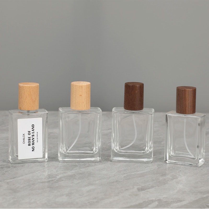 ขวดสเปรย์แก้ว ฝาไม้ ขวดวู้ดดี้ ฝาไม้ ขนาด 30 ML ขวดรีฟิล/ขวดแบ่งน้ำหอมพกพา/ใส่น้ำหอม