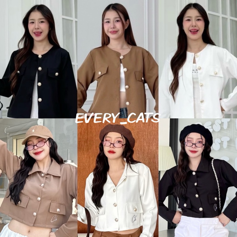 A02 - Cookies Bear 🐻 งานรวมเบลเซอร์คอกลมและเสื้อเชิ้ตคอปก กระดุมเงิน