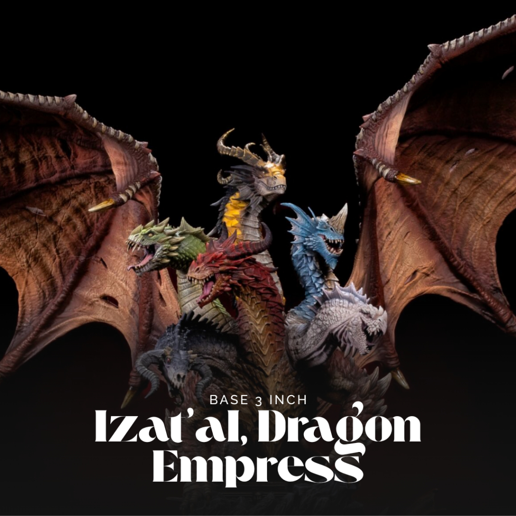 Dnd Dragon I Izat’al, Dragon Empress (งานเรซิ่นยังไม่ลงสี) ฐาน 3-4 นิ้ว