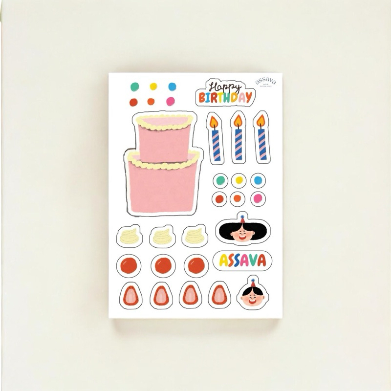 Happy Birthday Sticker by Assava V.2 🎂2️⃣💖