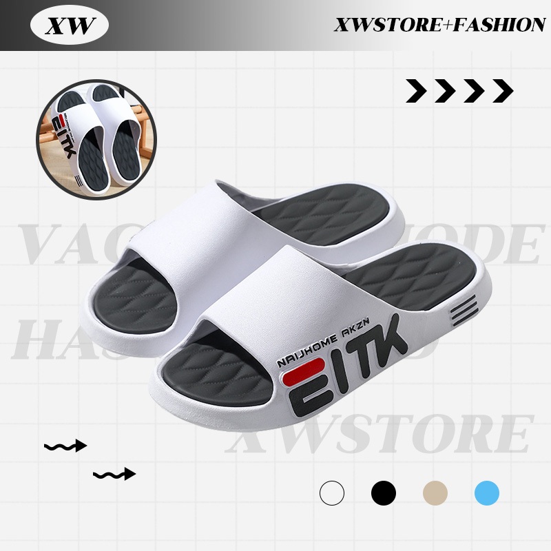XWshopee รองเท้าแตะแฟชั่นผู้ชาย ใส่ได้ทุกที่ ใส่สบายทุกเวลา น้ำหนักเบา มีให้เลือก 4 สี ราคาไม่แพง ส่งไว
