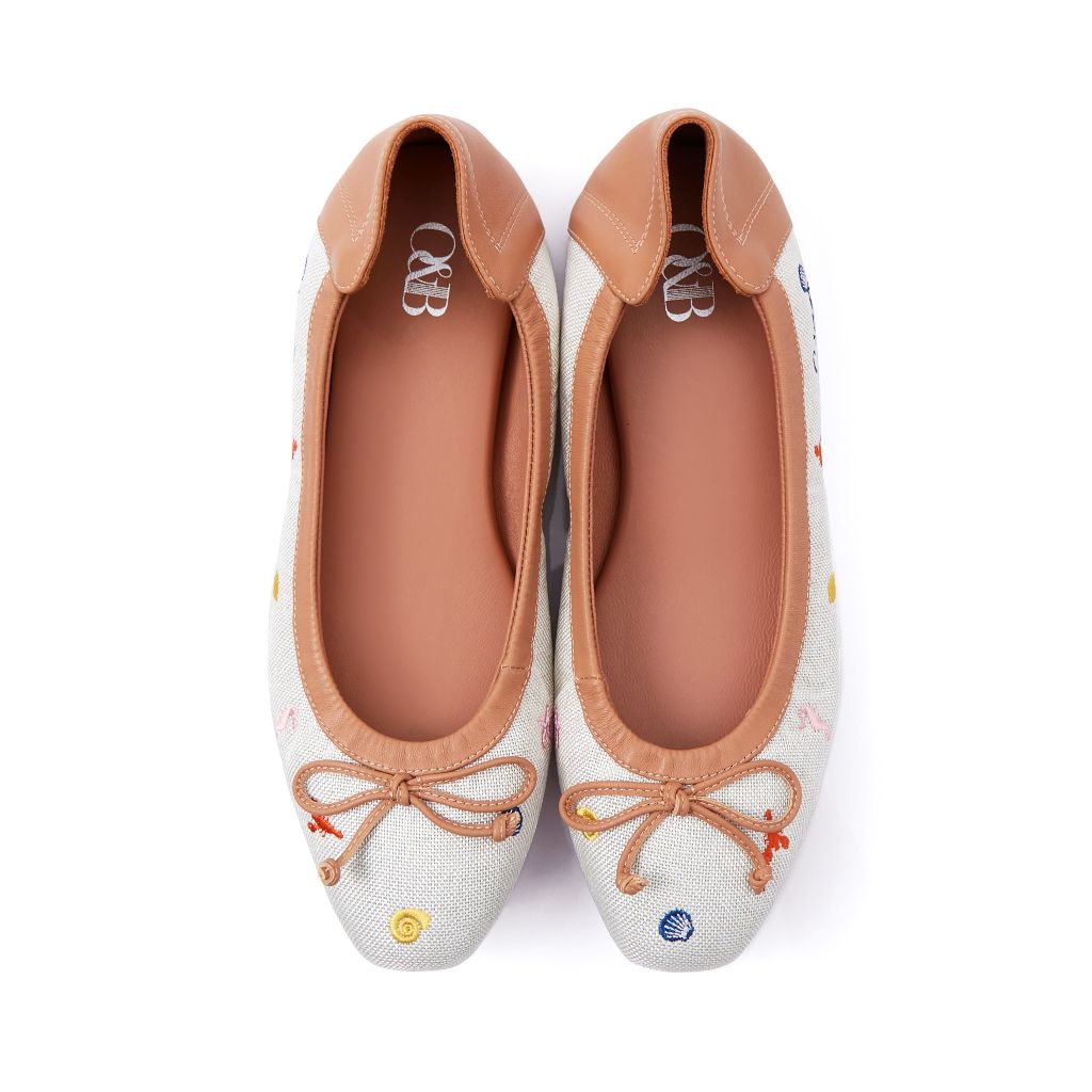 O&B รองเท้าผ้าแคนวาส รุ่น AUDREY CIAO IN SEAFOOD BROWN-11261SA09663F_S5BRXX