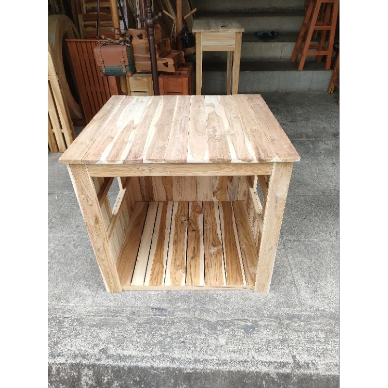 บ้านเต่าไม้สักทรงกล่อง65×60×60,80×70×60