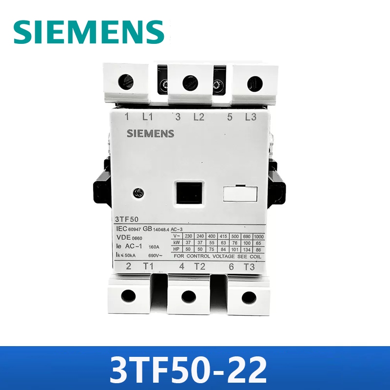 Siemens 3TF50 22 ตัวตัดกระแสไฟ AC รุ่น 3TF5022-0XQ0 AC380V