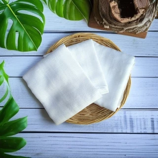 (แพ็ค 6 ผืน) ผ้าเช็ดน้ำไก่ชน ผ้ากาดน้ำไก่ชน ขนาด 50x60 ซม. ผ้าฝ้ายสีขาวสะอาด ปลอดภัย ผ้าเช็ดไก่ ไก่ชน (แบบไม่เย็บริม)