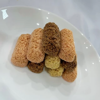 ขนมข้าวโอ๊ตอัดแท่ง 1 ห่อมี 3 รสชาติ ออริจินอล ช็อกโกแลตและสตอเบอร์รี่ ( 1 ห่อมีประมาณ 35-37 ชิ้น )