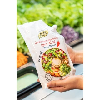 น้ำสลัดงาคั่วสไตล์ญี่ปุ่น สูตรสไปซี่ ขนาด 850 กรัม ตราเพียวฟู้ดส์