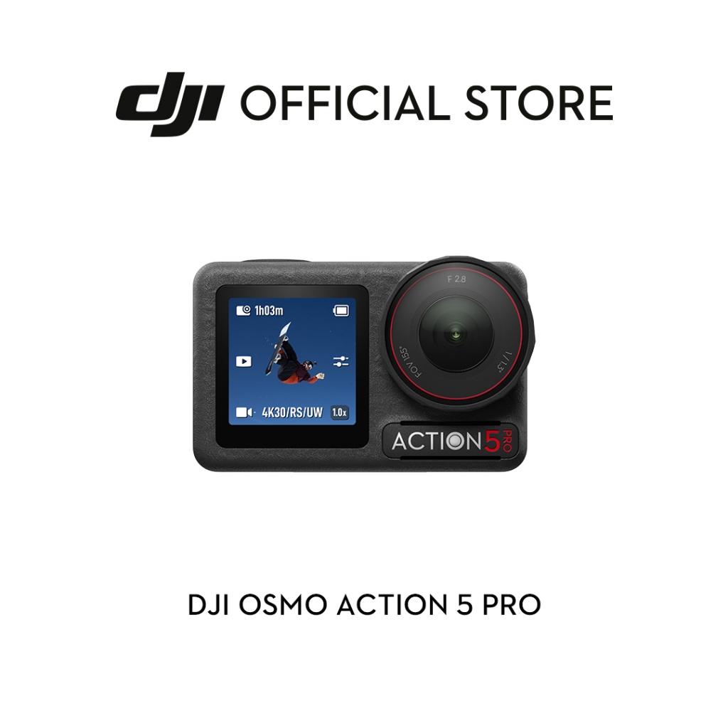 [พรีออเดอร์] DJI Osmo Action 5 Pro - Action Camera | 1/1.3 Sensor 4K/120fps | กล้องดำน้ำ ลึก 20 ม.