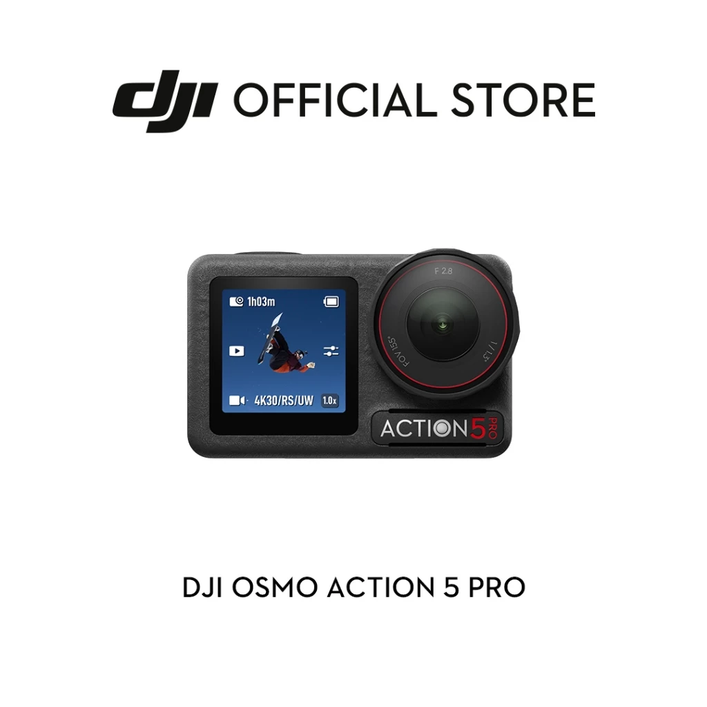 [พร้อมส่ง] DJI Osmo Action 5 Pro - Action Camera | 1/1.3 Sensor 4K/120fps | กล้องดำน้ำ ลึก 20 ม.