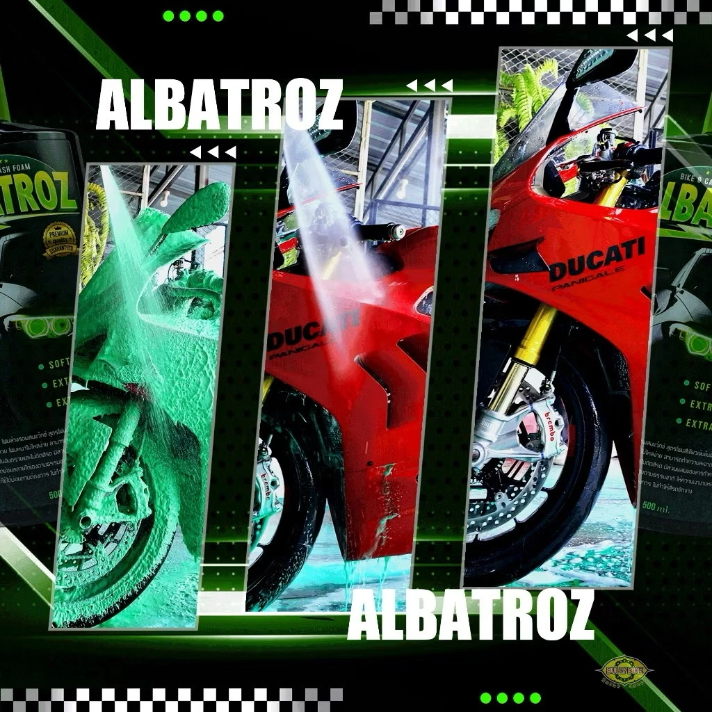 น้ำยาโฟมเขียวล้างรถ สลายคราบ สูตรเคลือบเงา(WAX) ยี่ห้อ ALBATROZ thumbnail 6