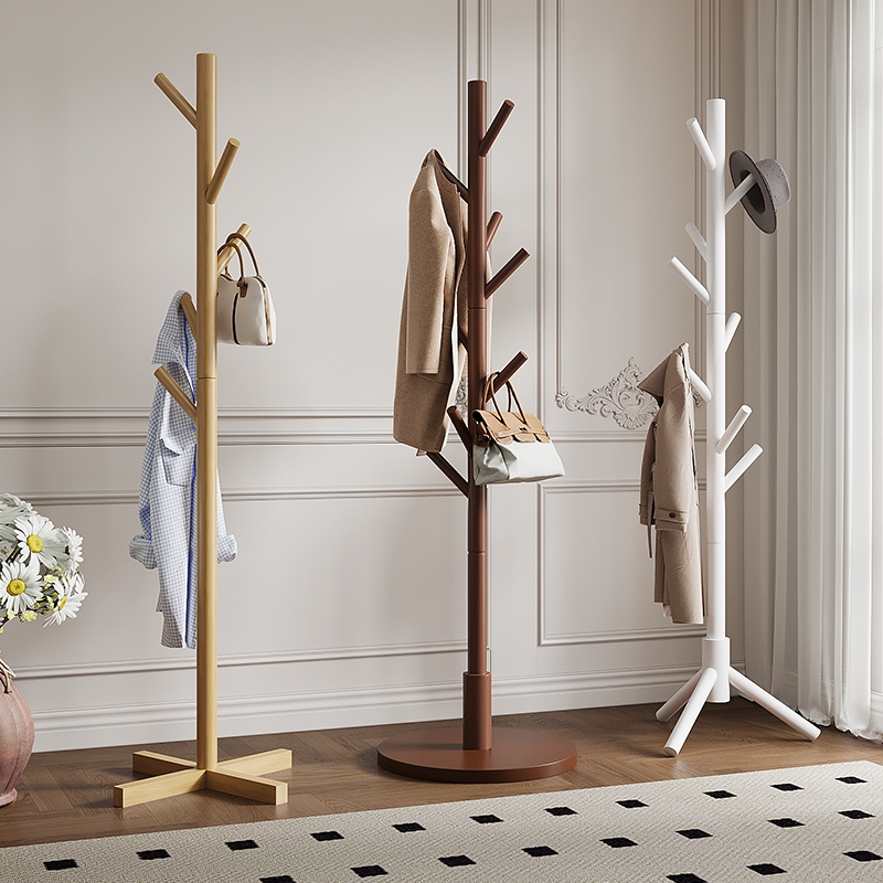 Tech ราวแขวน ราวไม้ ราวแขวนหมวก ที่แขวนกระเป๋า ราวแขวนผ้า coat rack แขวนเสื้อ ราวแขวนอเนกประสงค์ พร้อมส่ง