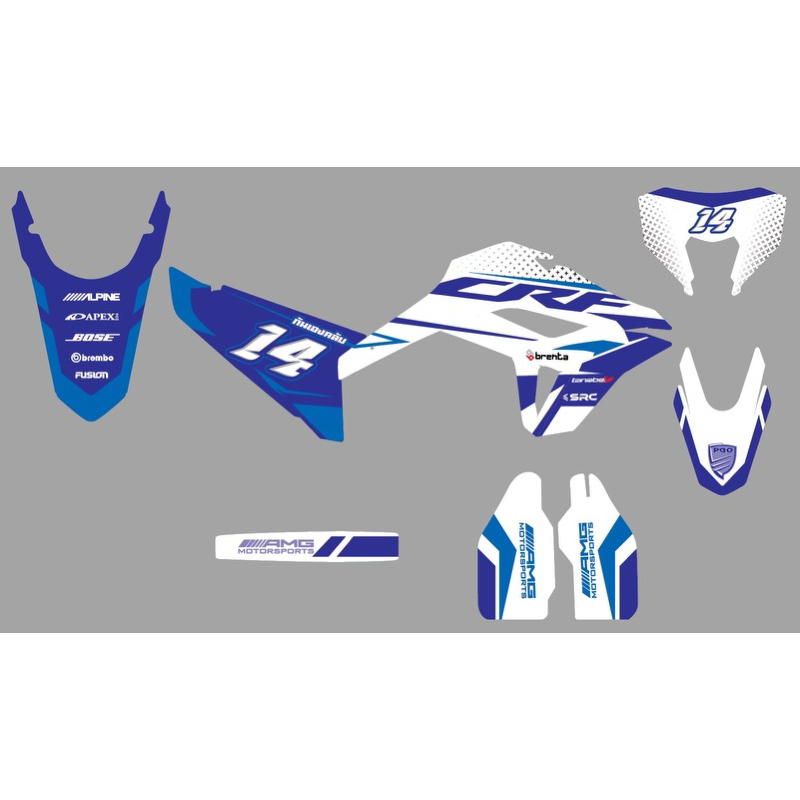 สติกเกอร์ CRF300L CRF-300L ลาย AMG Motorsport Edition