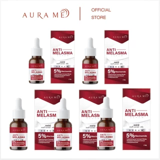 (โปร 5 ขวด) เซรั่มตัวใหม่ AURA ME ANTI-MELASMA SERUM 17ML.ออร่ามี เซรั่มฝ้า ตัวใหม่