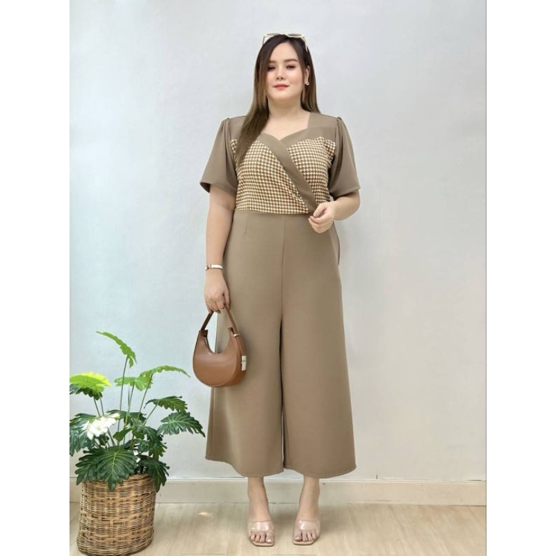 ชุดจั๊มชิโนสาวอวบอ้วน Miss M.A.Closet สาวพลัสไซส์  ผู้หญิง Lady Clothing Women