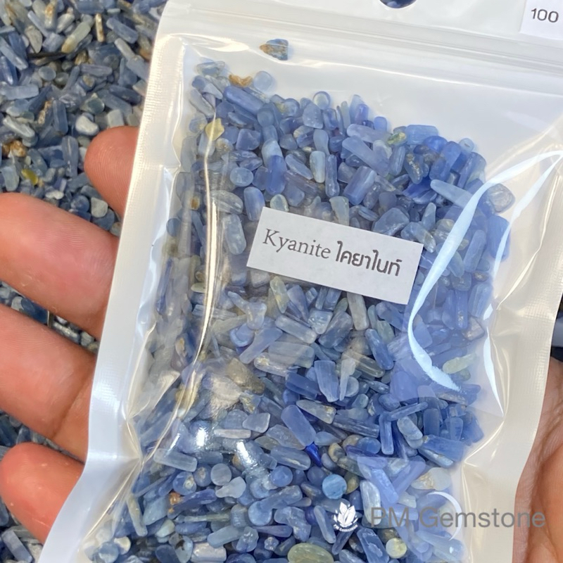 KN01 ไคยาไนต์ ( Kyanite ) ขนาดเล็ก 2-4mm หินธรรมชาติ รูปที่ 3