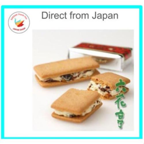 【Ships direct from Japan】ROKKATEI Marusei Butter Sandwich Hokkaido (10 Pcs/Box) Butter Cookie Japane