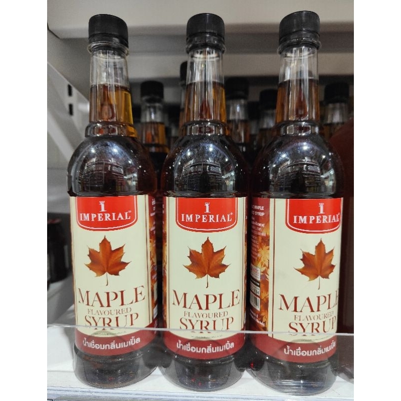 Maple syrup ของแท้100% จัดส่งด่วน เมเปิลไซรัป ตราอิมพีเรียล 1ขวด ขนาด 730 มล. Imperial Maple Flavore