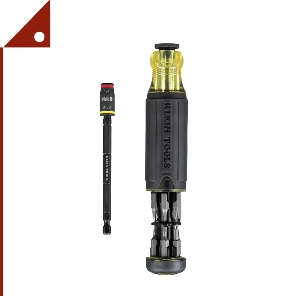 Klein Tools : KLT32304* ไขควงสำหรับช่างแอร์ปรับหัว 14  แบบ 14-in-1 Screwdriver Adjustable