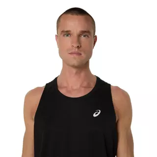 ASICS : 2011D240.001 ASICS SILVER SINGLET MEN RUNNING ผู้ชาย เสื้อกล้าม ของแท้ PERFORMANCE BLACK