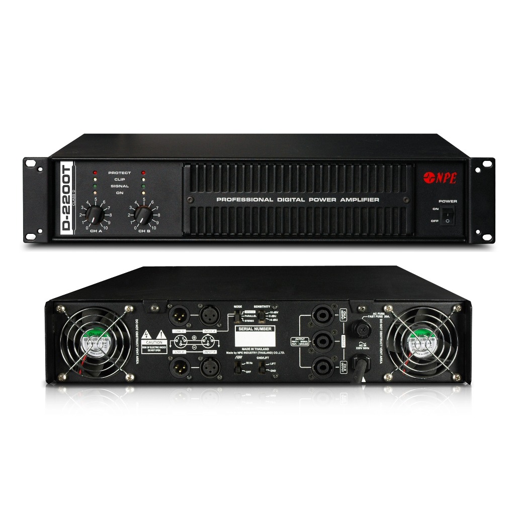 NPE STEREO POWER AMPLIFIER D-2200T