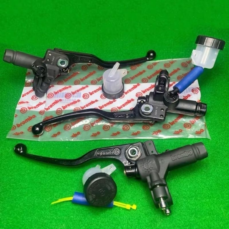 ปั้มบนแบมโบ้ ปั้มบนฐานดำ Brembo 20Aก ( ประกันรั่วซึม ) ปรับระยะก้านได้ สีด้าน ตอกโค๊ด อุปกรณ์ครบชุด
