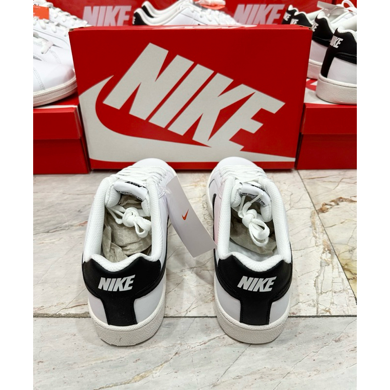 📌 รองเท้าลำลองผู้ชาย Nike Court Royale สีขาว/ดำ  ของใหม่ มือ1 แท้💯
