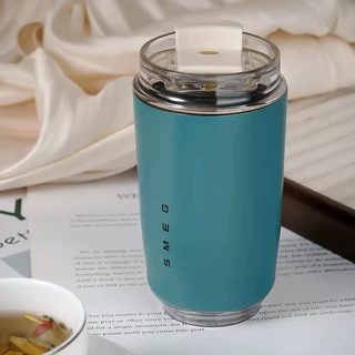 SMEG พร้อมส่งจากไทย แก้ว แก้วกาแฟ สแตนเลส 304 กันความร้อน สไตล์วินเทจ 240 ml แบบพกพา สำหรับรถยนต์
