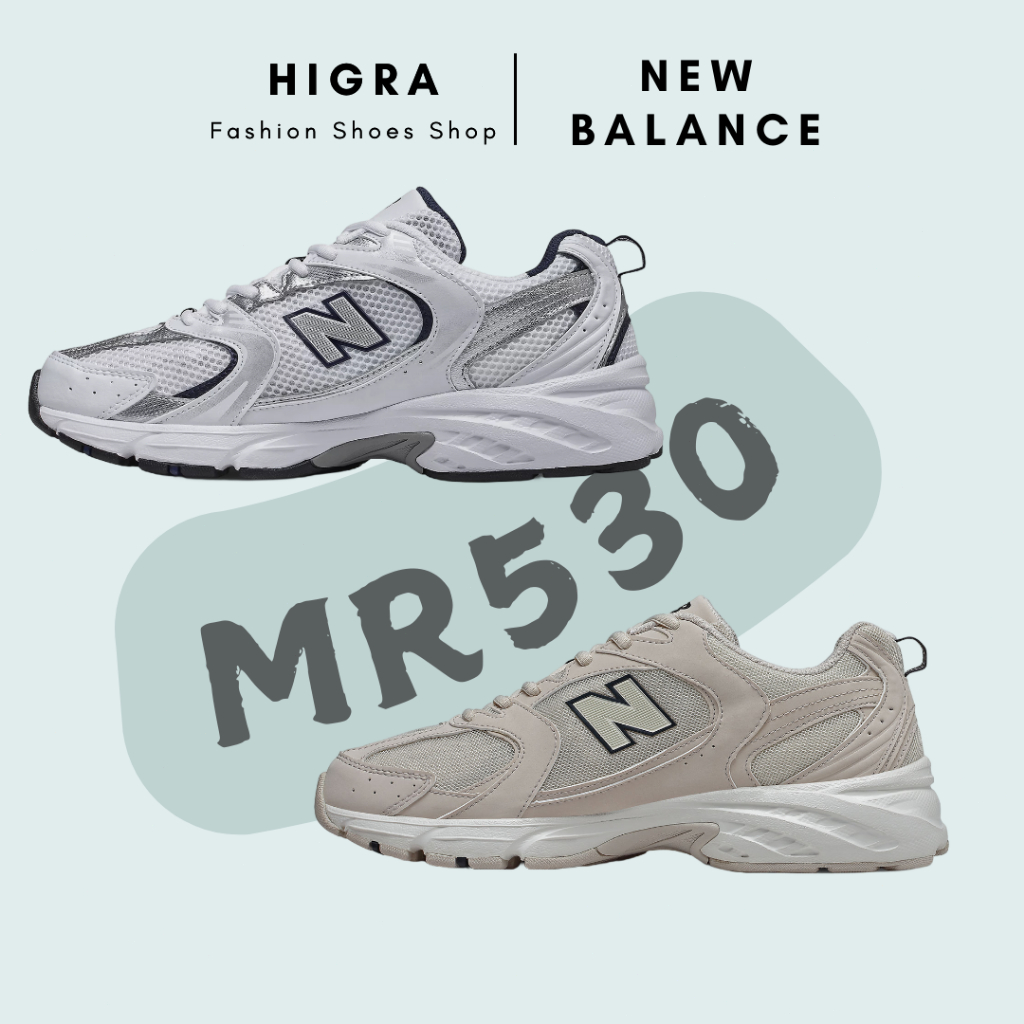 ของแท้ 100% New Balance 530 Men's "White with Natural Indigo" / "Moonbeam with Sea Salt" SG / SH