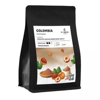 Mungmee Coffee เมล็ดกาแฟ คั่วกลาง Colombia Huila Supremo