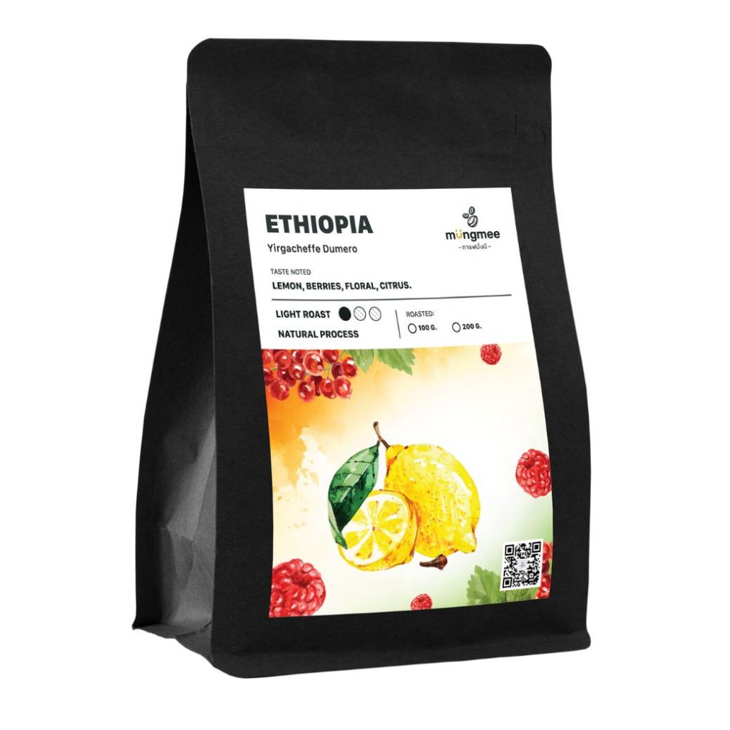 Mungmee Coffee เมล็ดกาแฟ คั่วอ่อน Ethiopia Yirgacheffe Dumerso รูปที่ 4