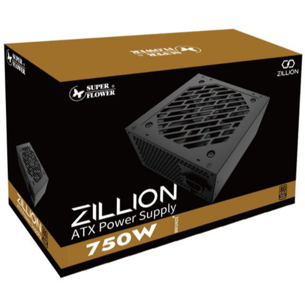 SUPER FLOWER ZILLION DB 750W 80 PLUS BRONZE *พาวเวอร์ซัพพลาย (SF-750Z12DB)