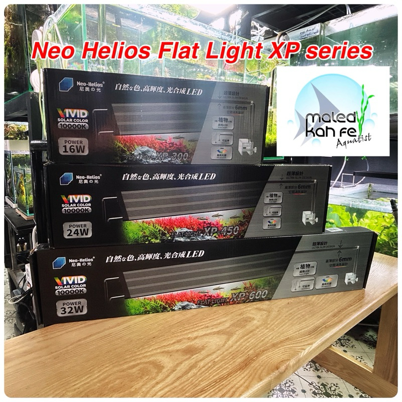 ( ของแท้ จากตัวแทน) ไฟไม้น้ำ LED Neo Helios Flat light XP series 10000 K Vivid solar color Tri-R เลี้ยง ไม้น้ำ บางพิเศษ