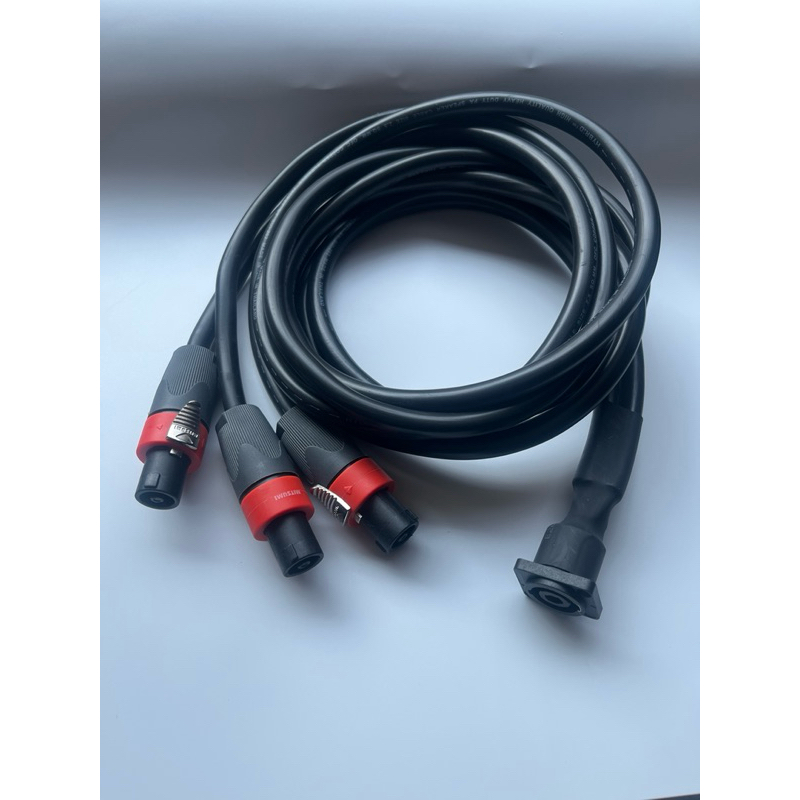 สายyสเปคคอน/เมีย1-ผู้3ขนาดสาย2*2.5ทำจากสายลำโพงPAของHYBRIDทองแดงแท้100%หัวของmitsumi