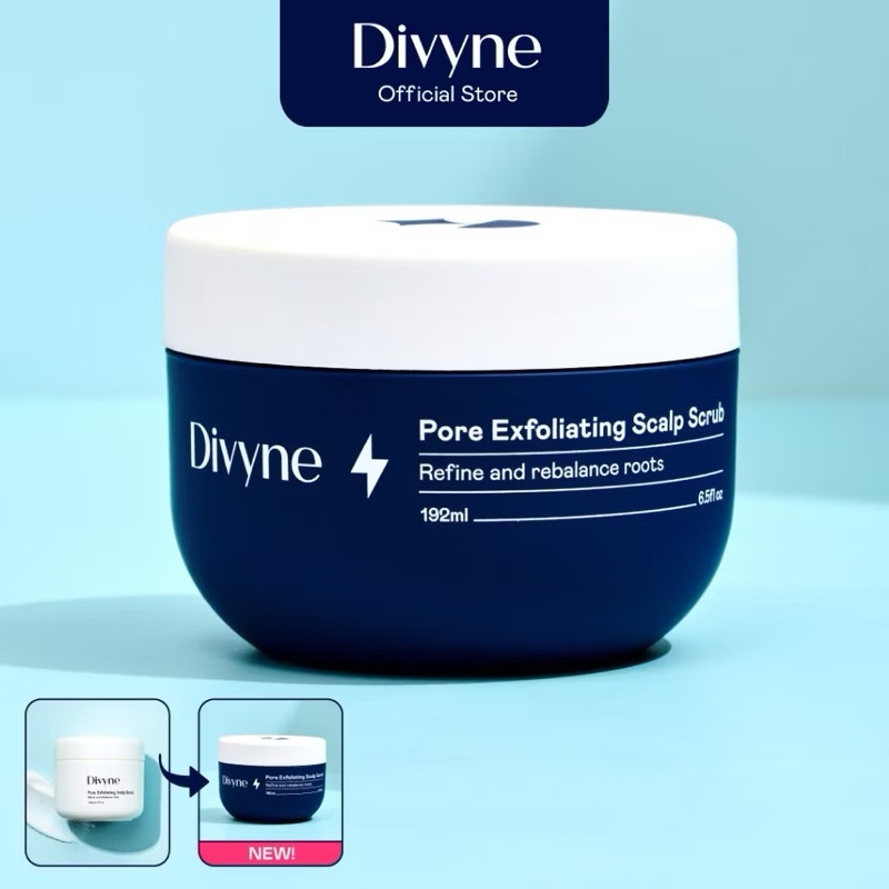 Divyne (ดิไวน์) สครับหนังศีรษะ กระตุ้นผมงอก ลดปัญหาผมมัน คันระคายเคือง รังแค. Pore Exfoliating Scalp