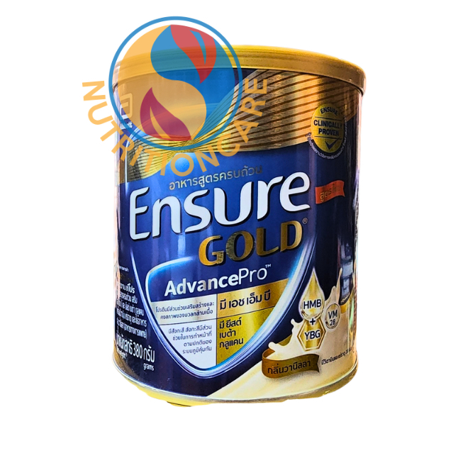 เอนชัวร์ โกลด์ แอดวานซ์โปร กลิ่นวนิลา 380g 1 กระป๋อง Ensure Gold AdvancePro Vanilla 380g x1