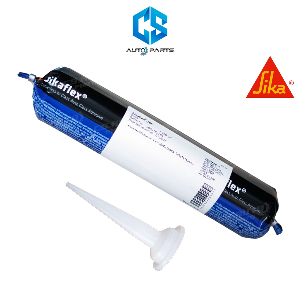 SIKAFLEX 258 กาวโพลียูรีเทน สำหรับงานติดกระจกรถยนต์ หลอดนิ่ม ขนาด 400 ml. (สีดำ)