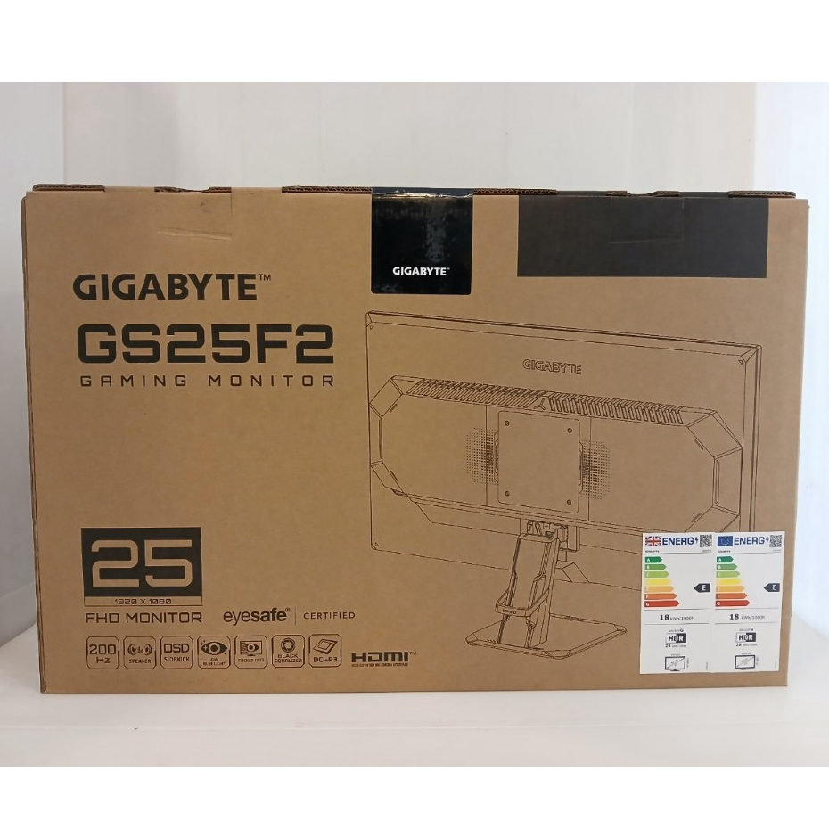 MONITOR (จอมอนิเตอร์) GIGABYTE GS25F2 - 24.5 INCH SS IPS FHD 200Hz AMD FREESYNC PREMIUM
