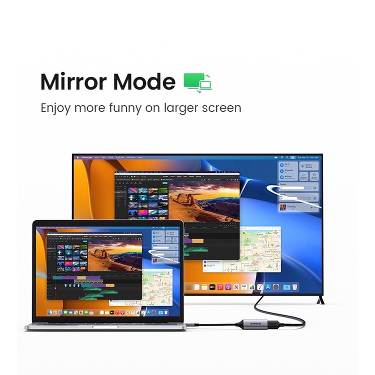 Ugreen 70444 สายแปลง USB Type-C to HDMI 2.0 Adapter รองรับวิดีโอ 4K / 60Hz For Laptop and Smartphone - รูปที่ 6