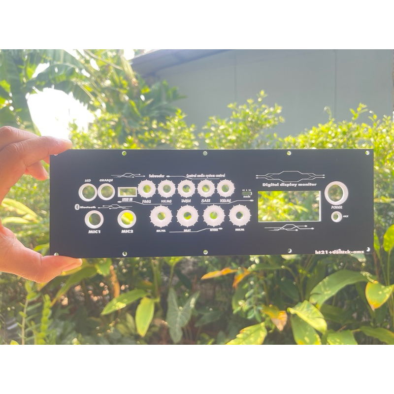 เพลทHT21 + 🎤ZK-amp ไม่ย้ายวอลุ่ม สามารถใส่ไฟล์LED ได้ขนาด260*60ครับออกแบบเป็นของตัวเอง🙏🏻🙏🏻🙏🏻