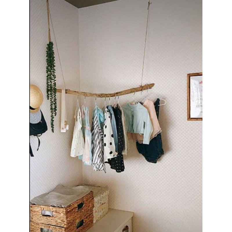 Driftwood clothes rack