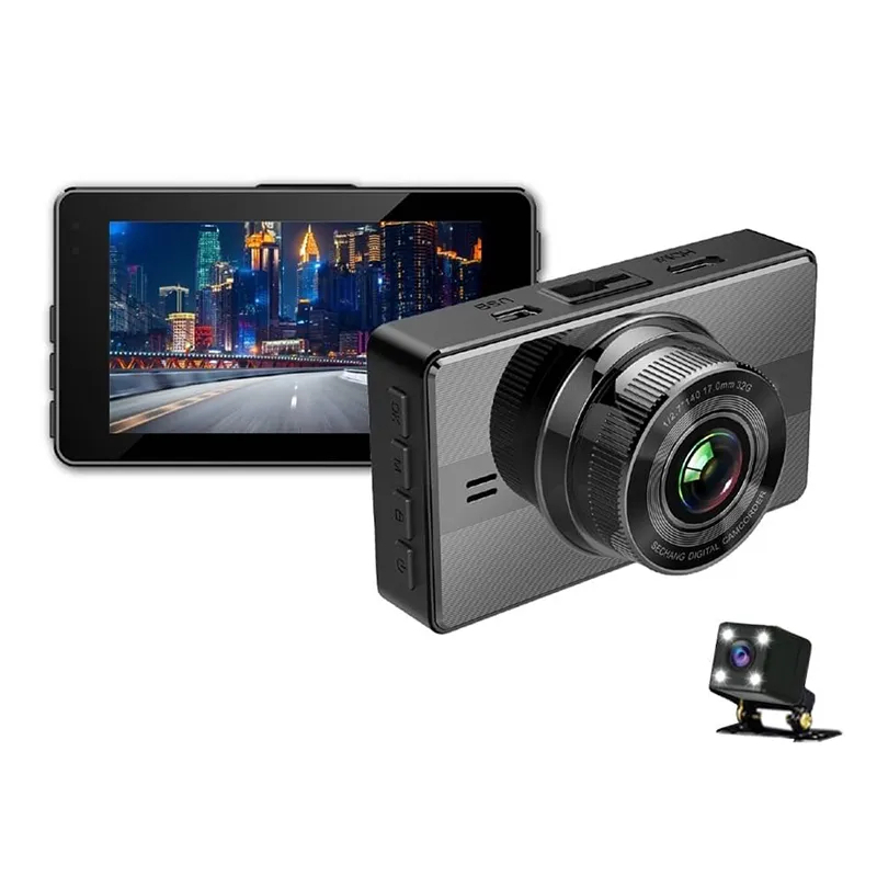 Anytek A10 กล้องติดรถยนต์ หน้า/หลัง กล้องบันทึกเหตุการณ์ในรถยนต์ พร้อมกล้องหลัง