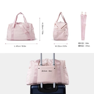 BAGSMART กระเป๋า Duffel ความจุใหญ่ น้ำหนักเบา เหมาะสำหรับกีฬา ยิม และการเดินทางสุดสัปดาห์