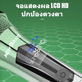 New Baxs ไมโครโฟนคู่ไร้สาย UHF รุ่นEU601/EU602ไมโครโฟนชาร์จแบบชุบสี ระยะ 5V 50 ม ฟุต สำหรับปาร์ตี้ ร้องเพลงคาราโอเกะ KTV