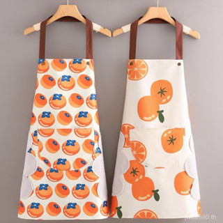 ผ้ากันเปื้อนสำหรับใช้ในบ้าน ชุดกันเปื้อน ผ้ากันเปื้อนลายผลไม…