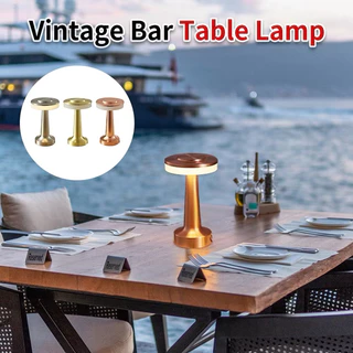 [สินค้าพร้อมส่ง] โคมไฟร้านอาหาร โคมไฟตั้งโต๊ะ LED มินิมอล ตกแต่งห้อง โต๊ะอาหาร แบบชาร์ หรี่ 3 ระดับ