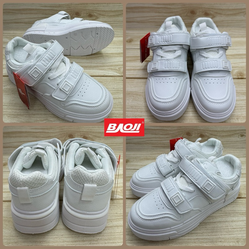 Baoji BRW 506 รองเท้าผ้าใบ บาโอจิ หนังติดเทป สปอร์ต ทรงสูง นำสมัย - รูปที่ 2
