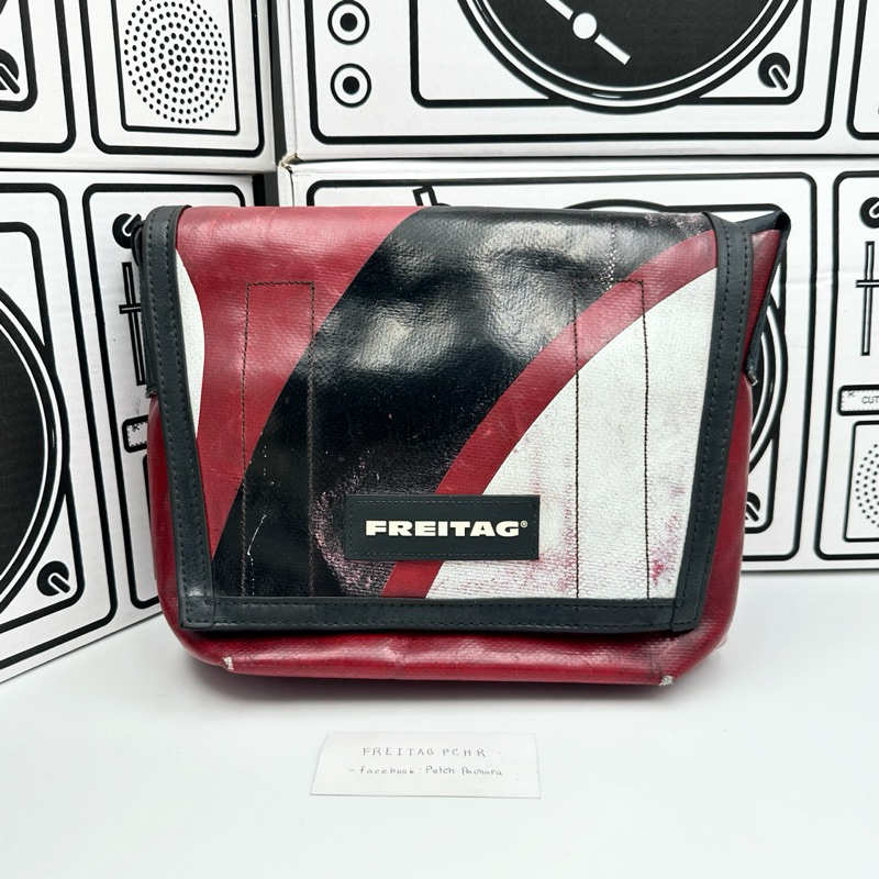 FREITAG LASSIE แดง ดำ ขาว ❤️🖤🤍